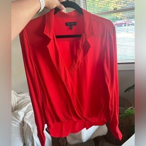NWOT Rag & Bone red blouse medium